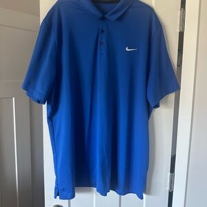 Nike Men's Big and Tall Royal Blue Polo Shirt